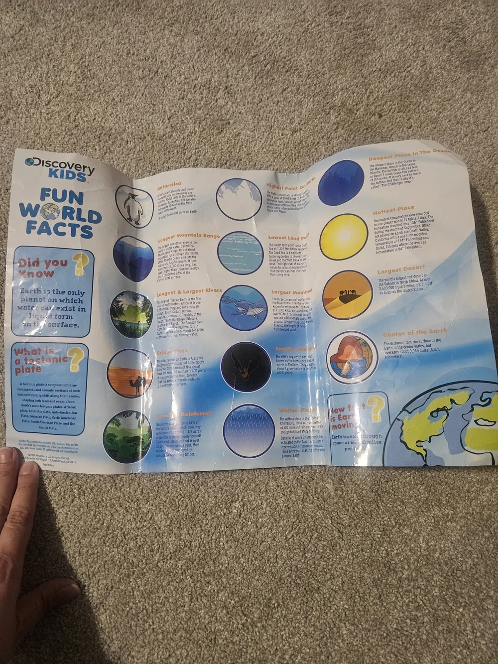 Discovery Kids Felt World Map